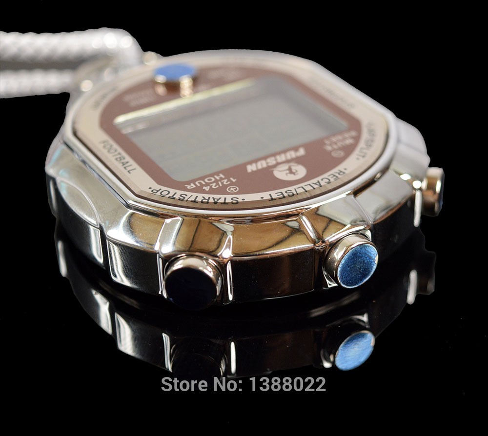 Vintage Digital Stopwatch Metal Sports Chronograph Countdown Stop Watch