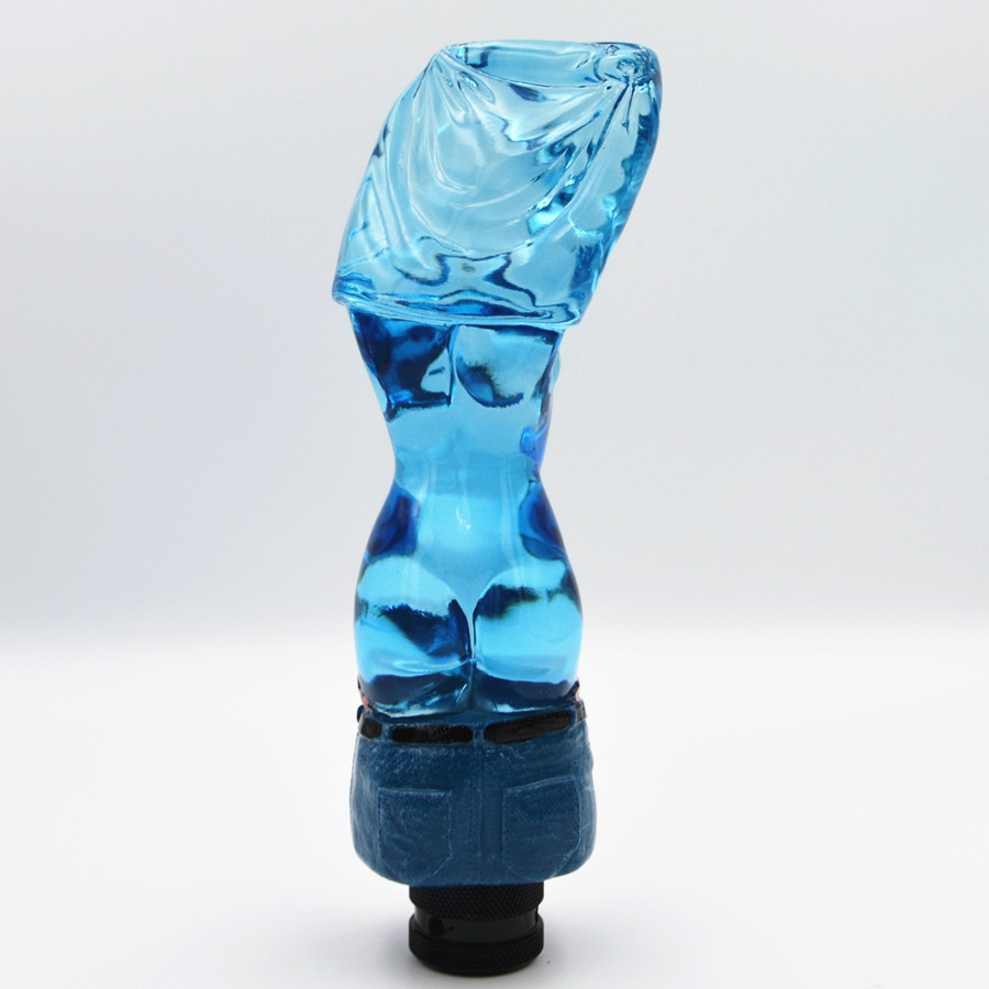 Car Universal Manual Gear Shift Knob Shifter Stick Clear Blue Hot Sexy Lady Girl Ebay