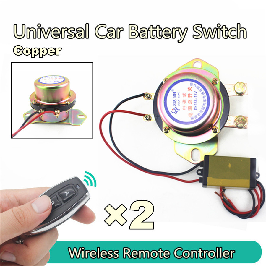 12VCar Battery Switch Wireless Remote Control Manual Control Disconnect