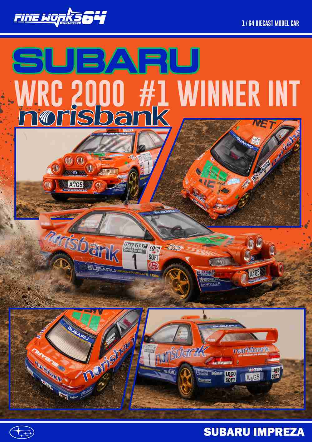 ミニカー AUTO ART (SUBARU NEW AGE IMPREZA WRC ) AUTO art 1/18 SUBARU NEW AGE IMPREZA WRC 2006' PLAIN BODY