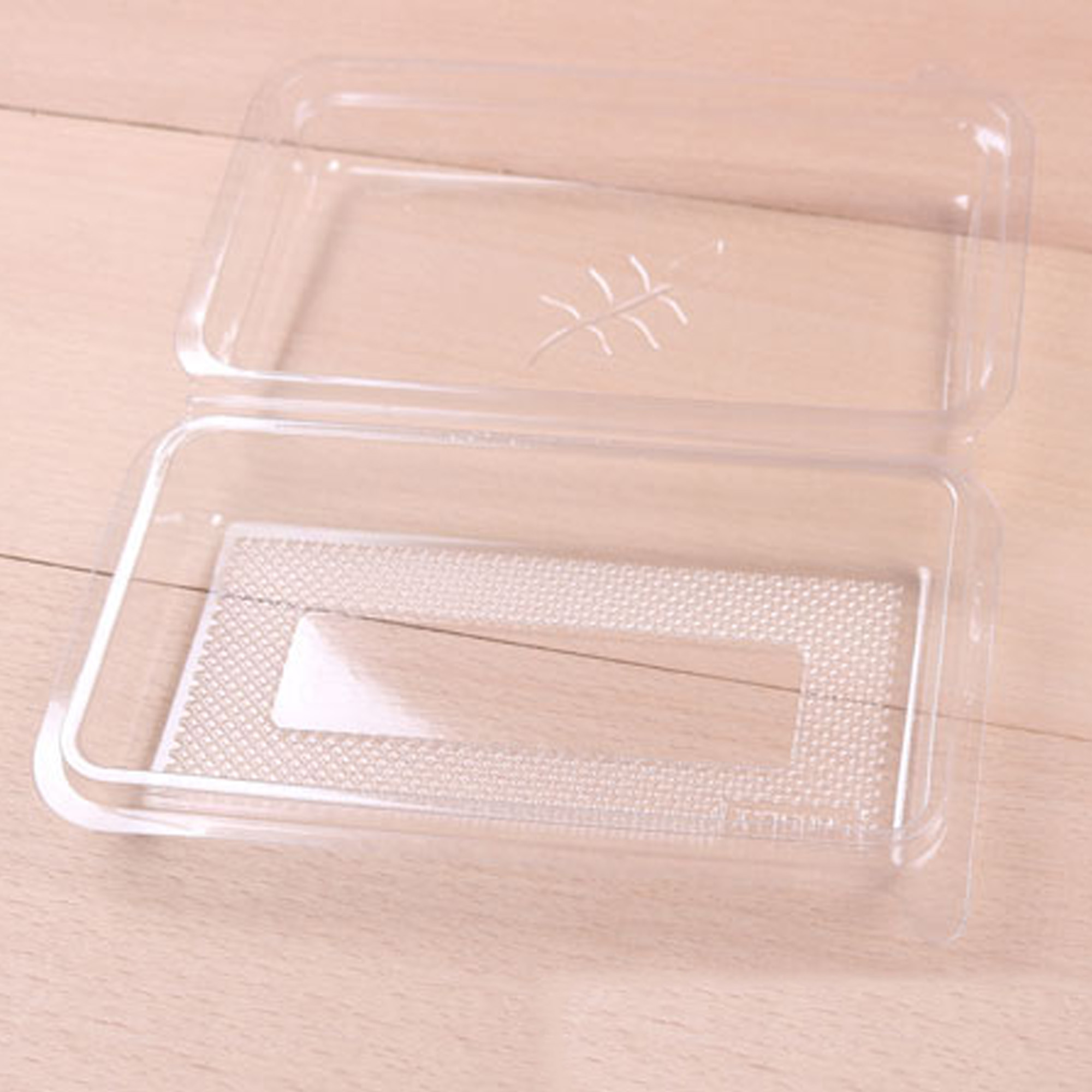 50/100set Rectangle Packaging Clear Lid Plastic Cake Box Container OA