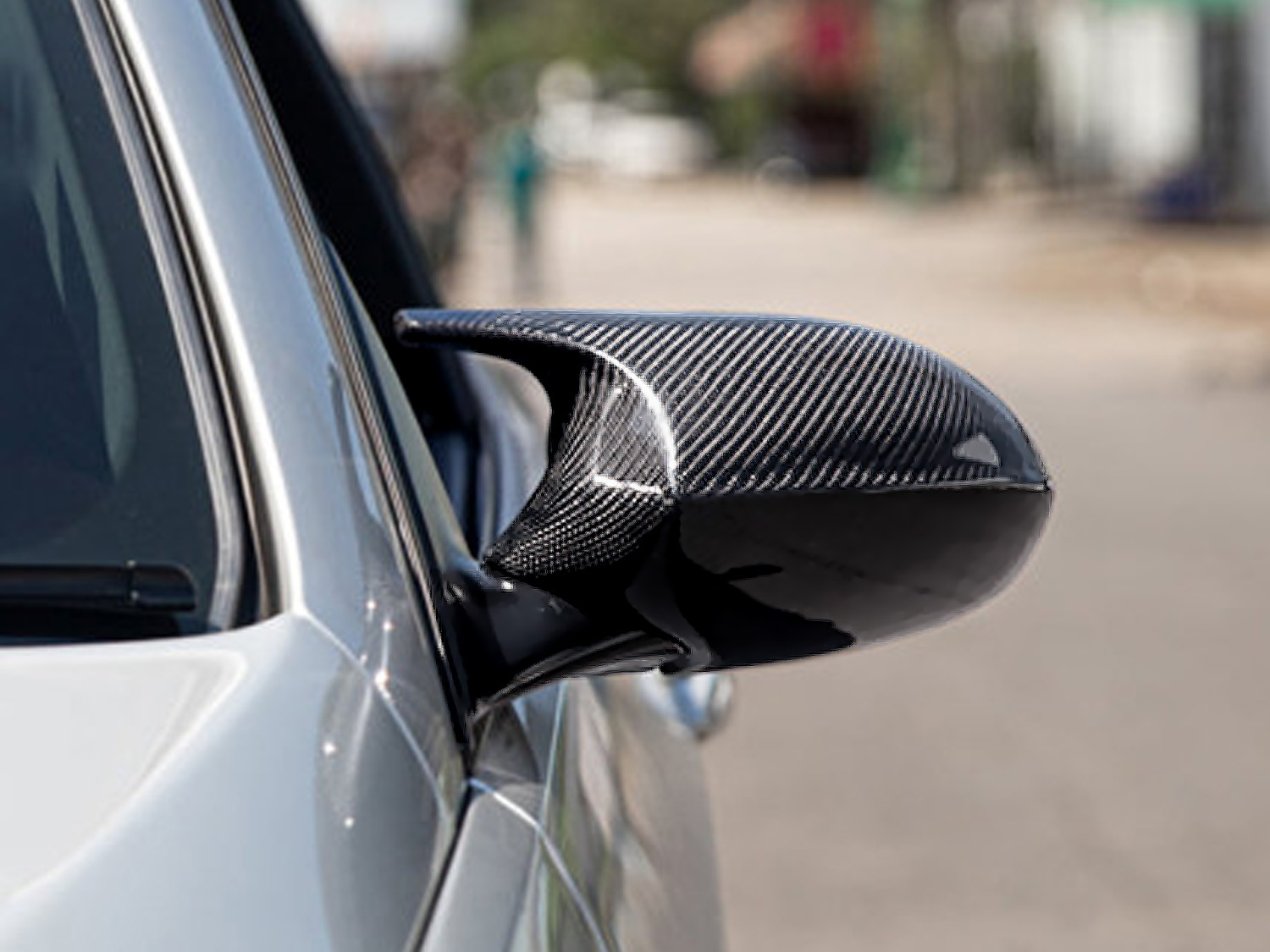 M3 Style Carbon Fiber Mirror Caps Cover For BMW E90 E91 E92 E93 PreLCI