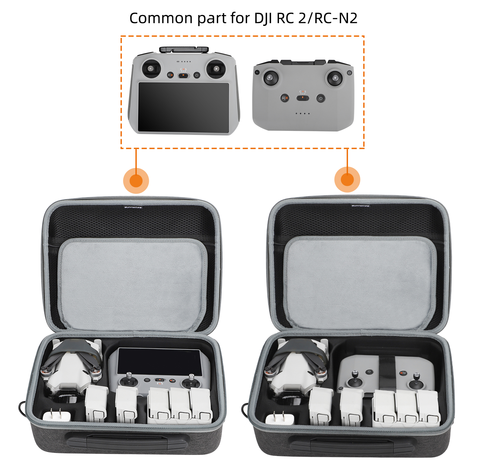 Portable Storage Bag Case For DJI Mini 4 Pro Drone Controller