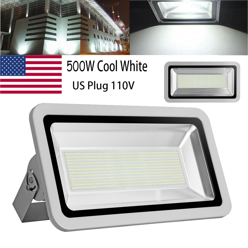 10W-500W LED Flood Light 110V Cool//Warm White Outdoor Garden Yard Spotlight IP65