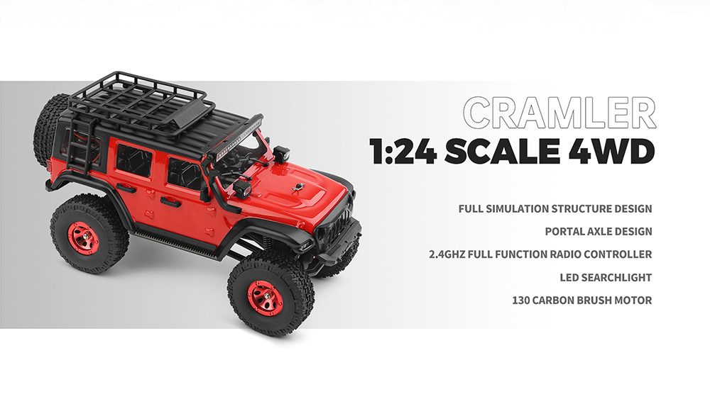 1/24 Scale RC Crawler Wltoys XK 2428 4WD Car 2.4G Off-Road