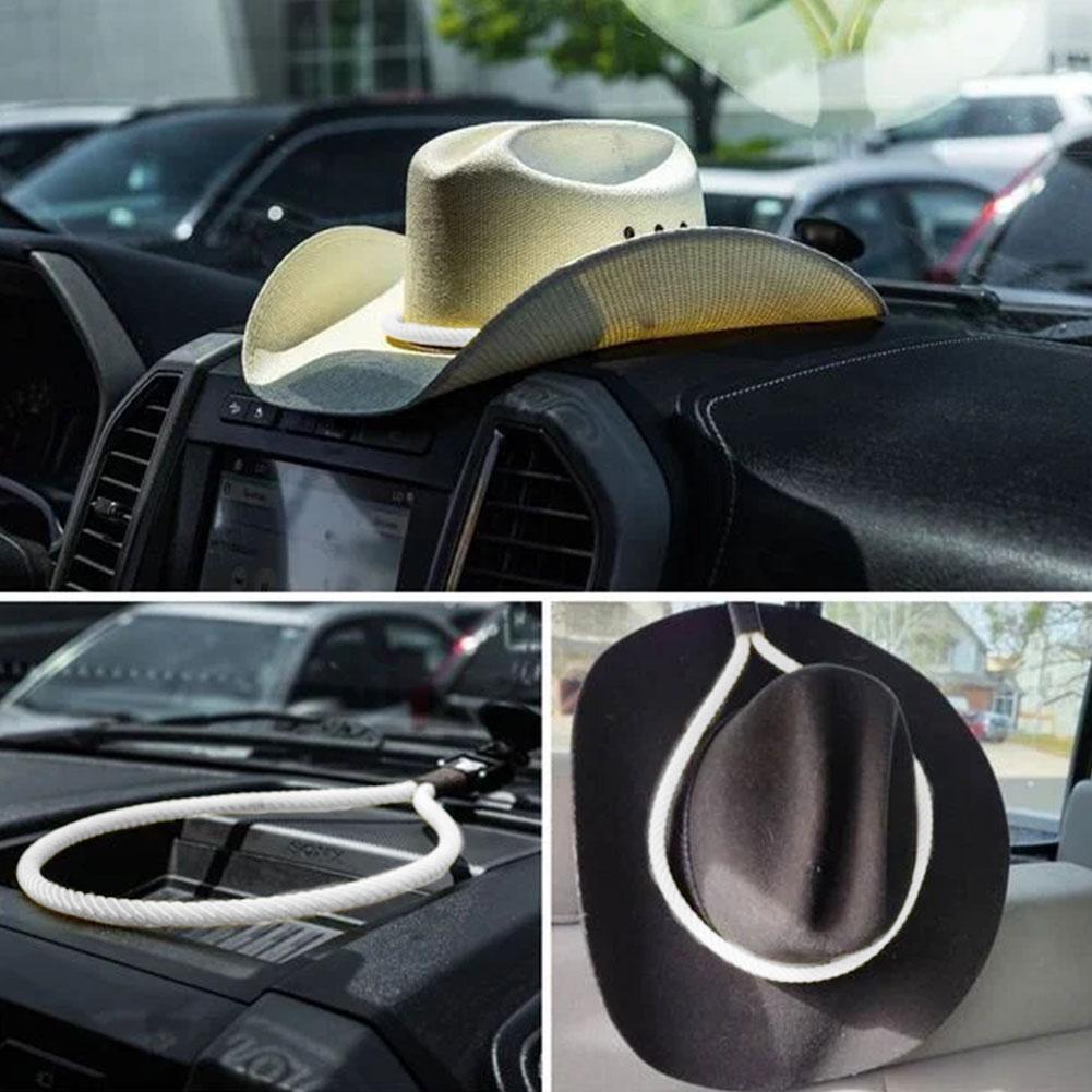 Car Ceiling Hat Holder - Adjustable Truck Hat Organizer For Cowboy & Western Hats