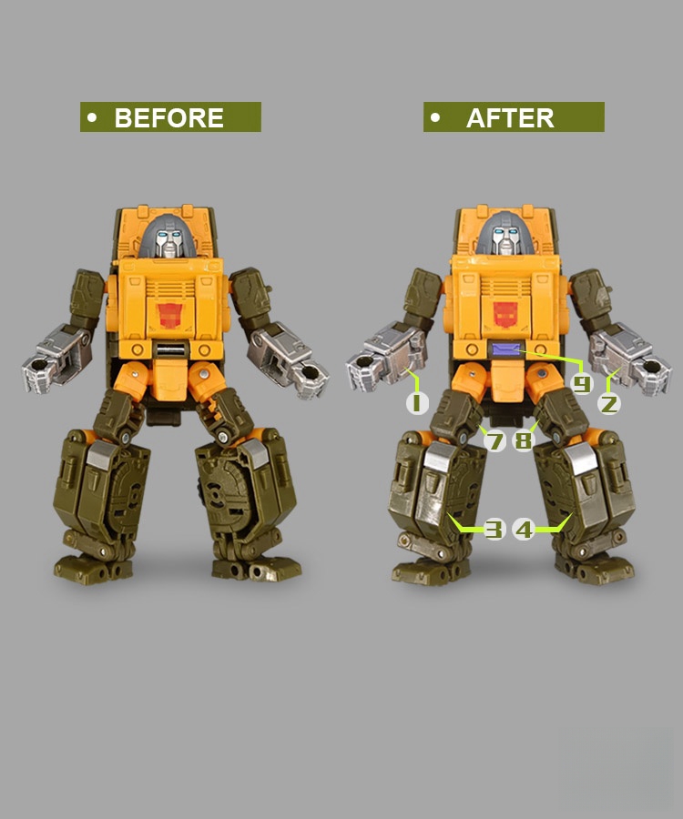 in stock GO BETTER Filler Upgrade Kit For Studio Series SS86 Brown