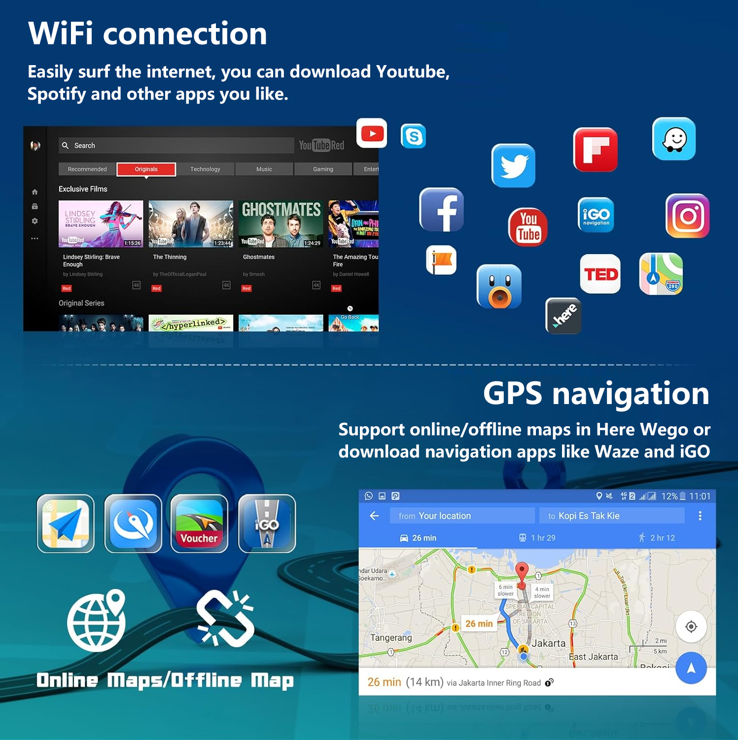 SXAUTO ¦ 8G 256G ¦ Android 15 IPS Autoradio für Hyundai IX35
