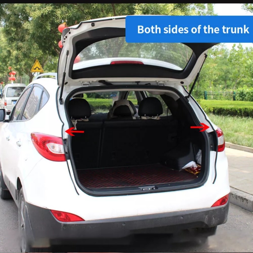 52.5Ft Car Door Rubber Seal Strip Car Weather Stripping Double Layer