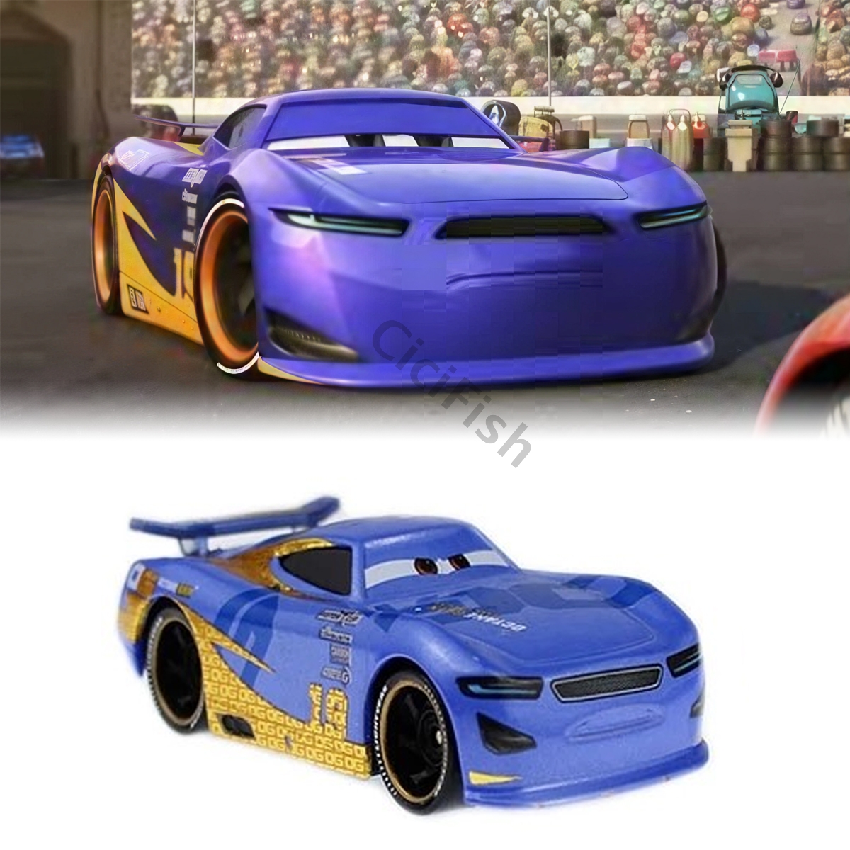Disney Pixar Cars 3 No.19 Danny Swervez 1:55 Diecast Next Gen