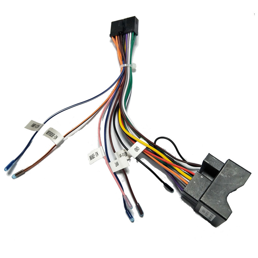 Car Stereo 20 PIN Wiring Harness Connector Adapter 1 or2din Power Cable