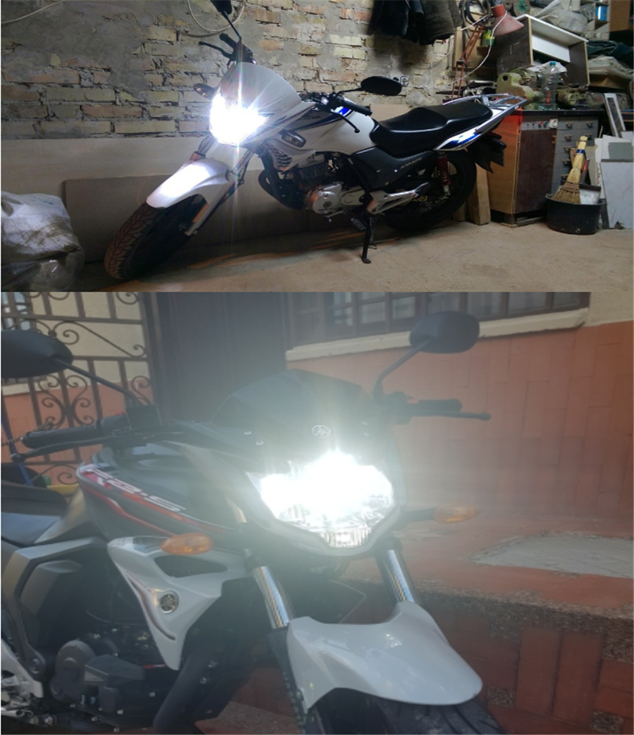 1pcs 20000lm H4 Led-scheinwerfer Motorrad Blubs Mit Lüfter Moto