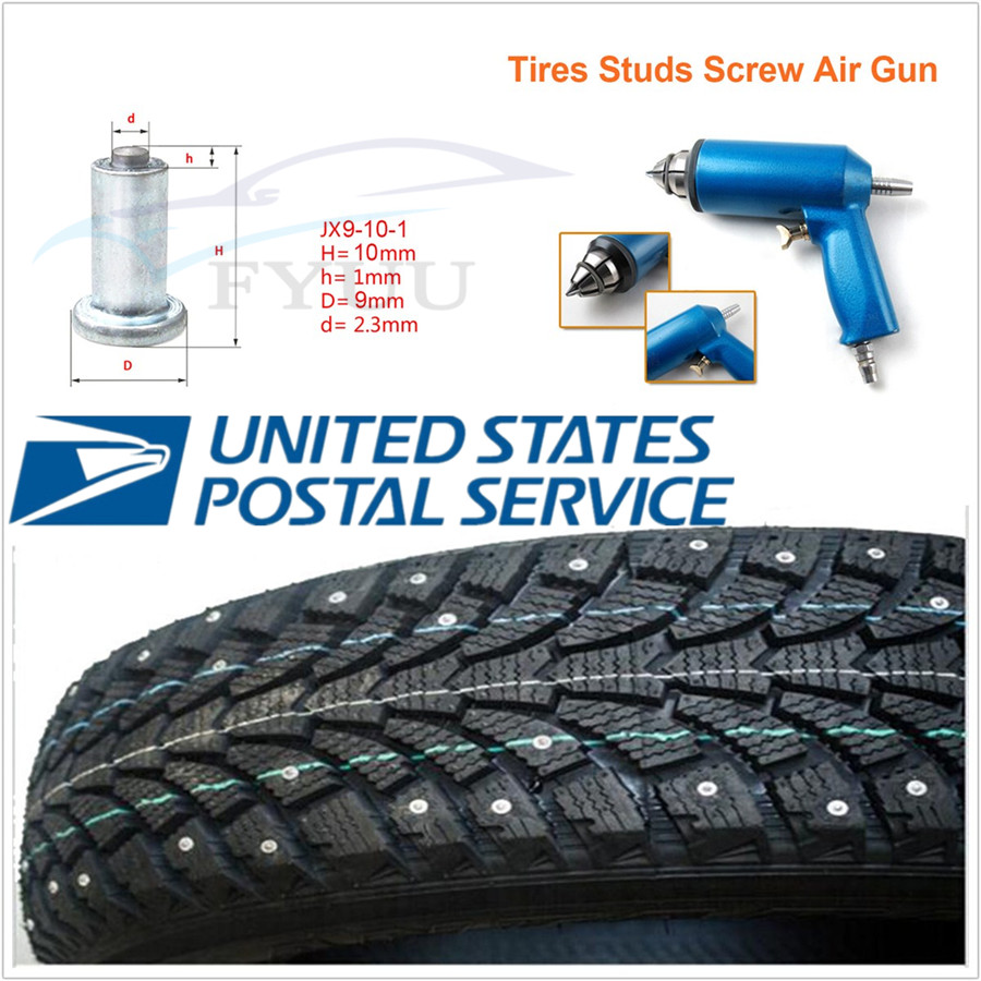 1000 Pcs Winter Wheel Tire Studs Screw Snow Spike Stud W Nail Air Gun Tool Kit Ebay