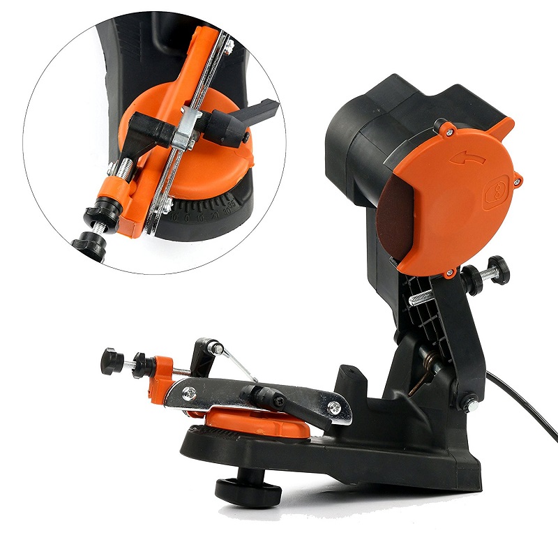Electric Chainsaw Sharpener Chain Saw Grinder 4800RPM Bench Wall Vise