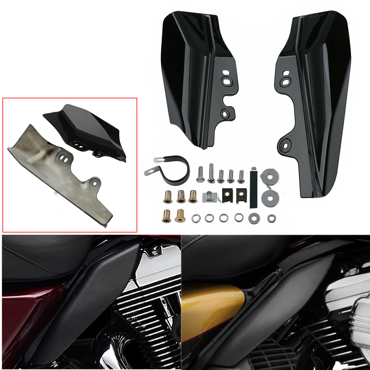MidFrame Air Deflector Fit For Harley Street Electra Road Glide King