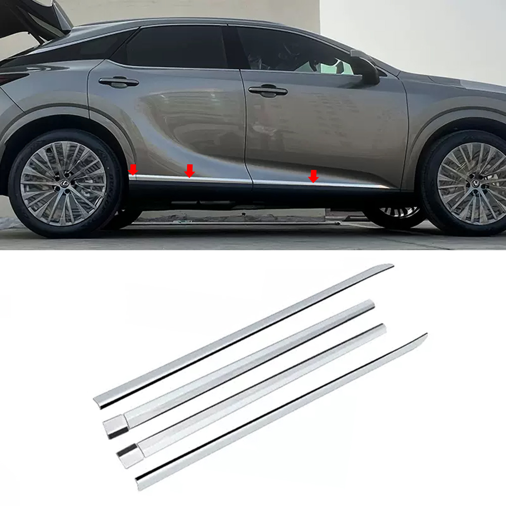 For Lexus RX 2023-2026 Stainless Steel Door Body Side Molding Line