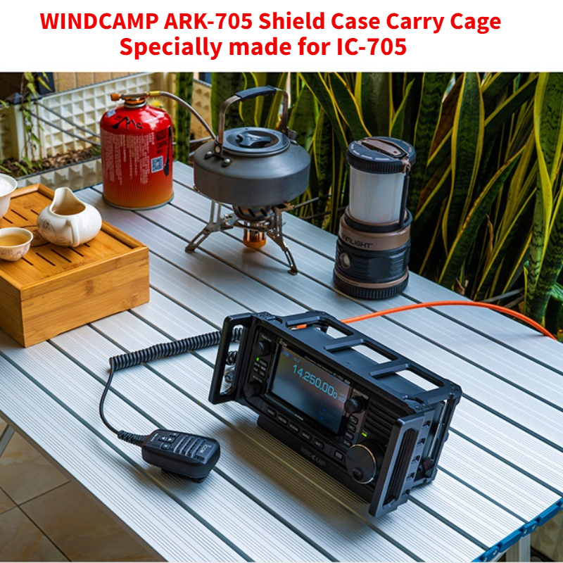 For ICOM 705 IC-705 Black Aluminum Shield Case Carry Cage WINDCAMP