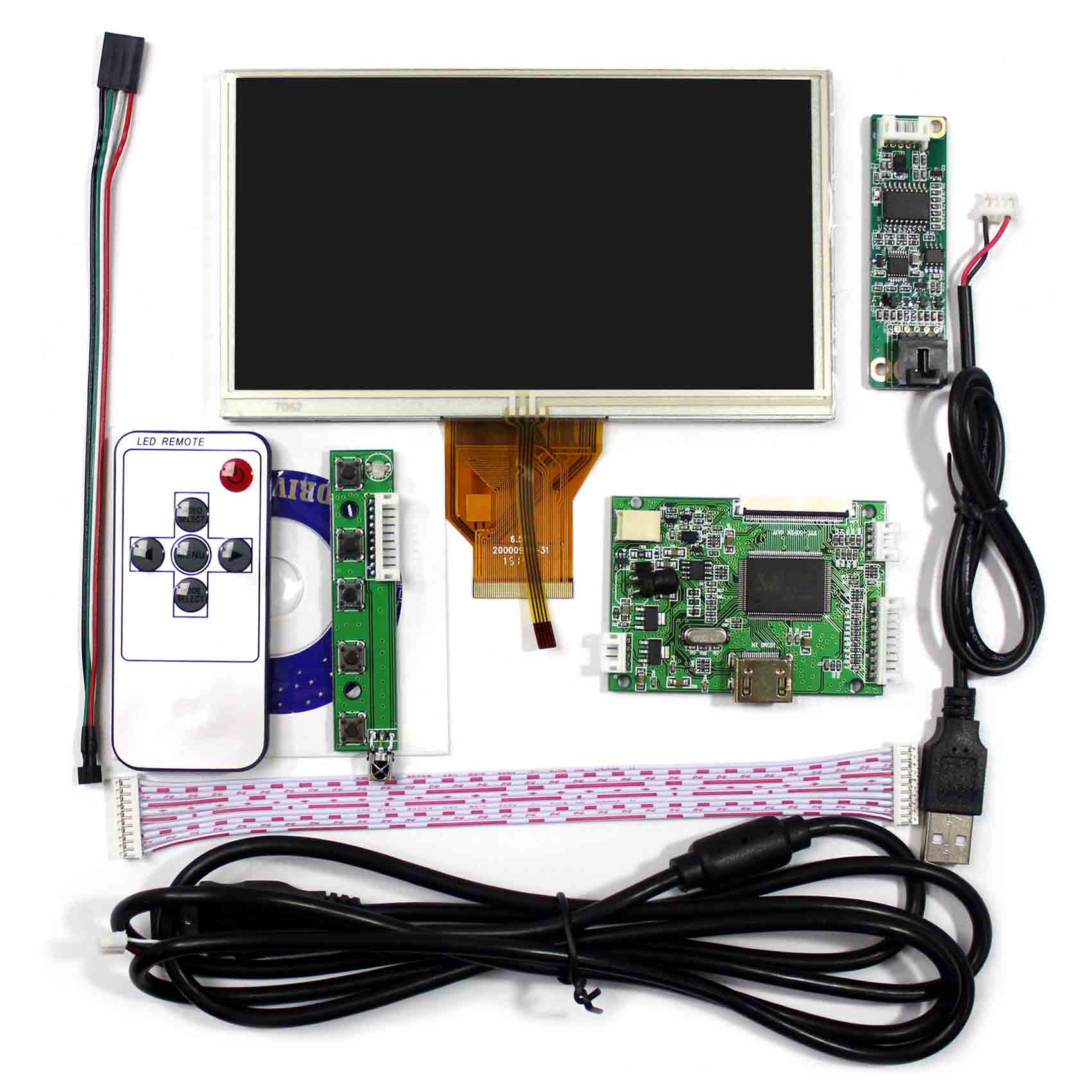 HDM I LCD Controller Board + 6.5" 800x480 AT65TN14 LCD With Touch Panel
