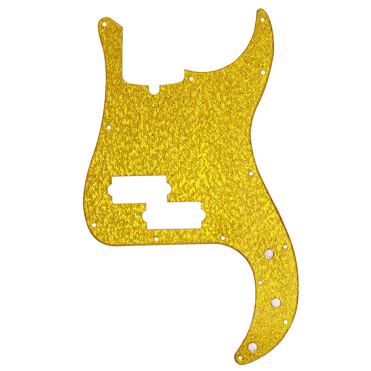 Standard 4 String P Bass Pickguard 13 Holes Scratch Plate For Pb Bass Gold Color 727523165800 Ebay 2037