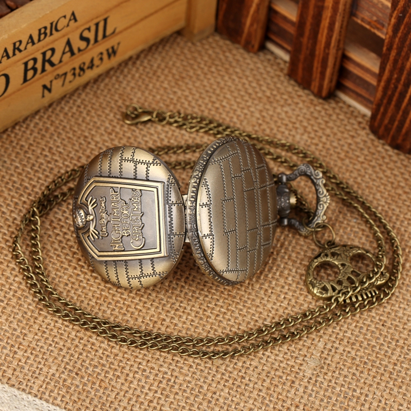 Orologio Da Taschino Steampunk Nightmare Mummia &ndash; Quarzo 44mm &ndash; Ciondolo Collana Unisex