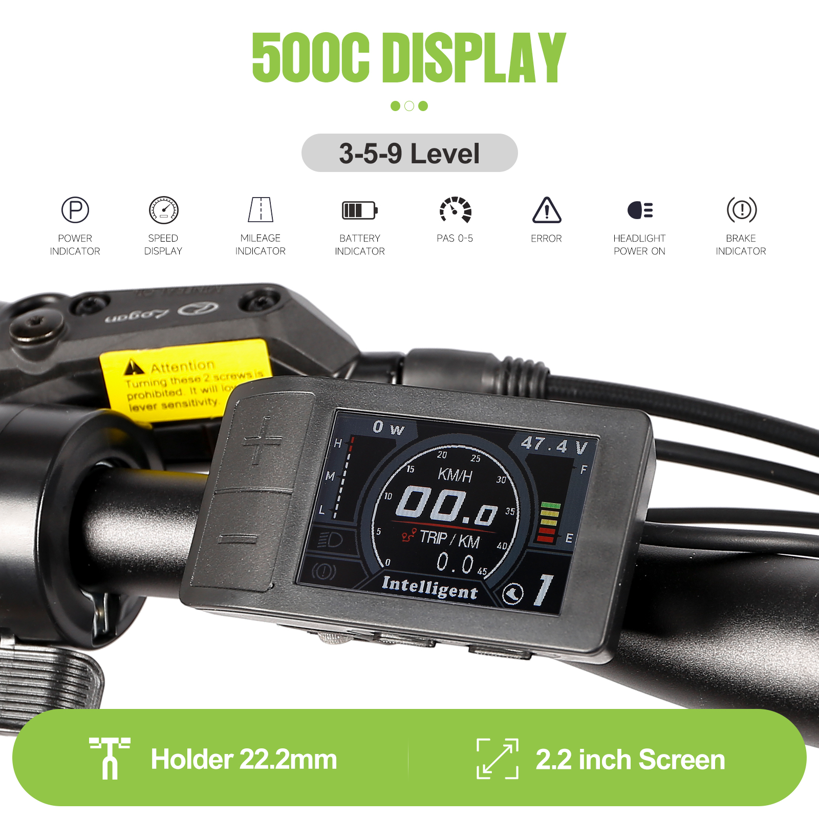 BAFANG LCD EKD01 DPC18 Display for Ebike BBS HD Mid Hub Motor