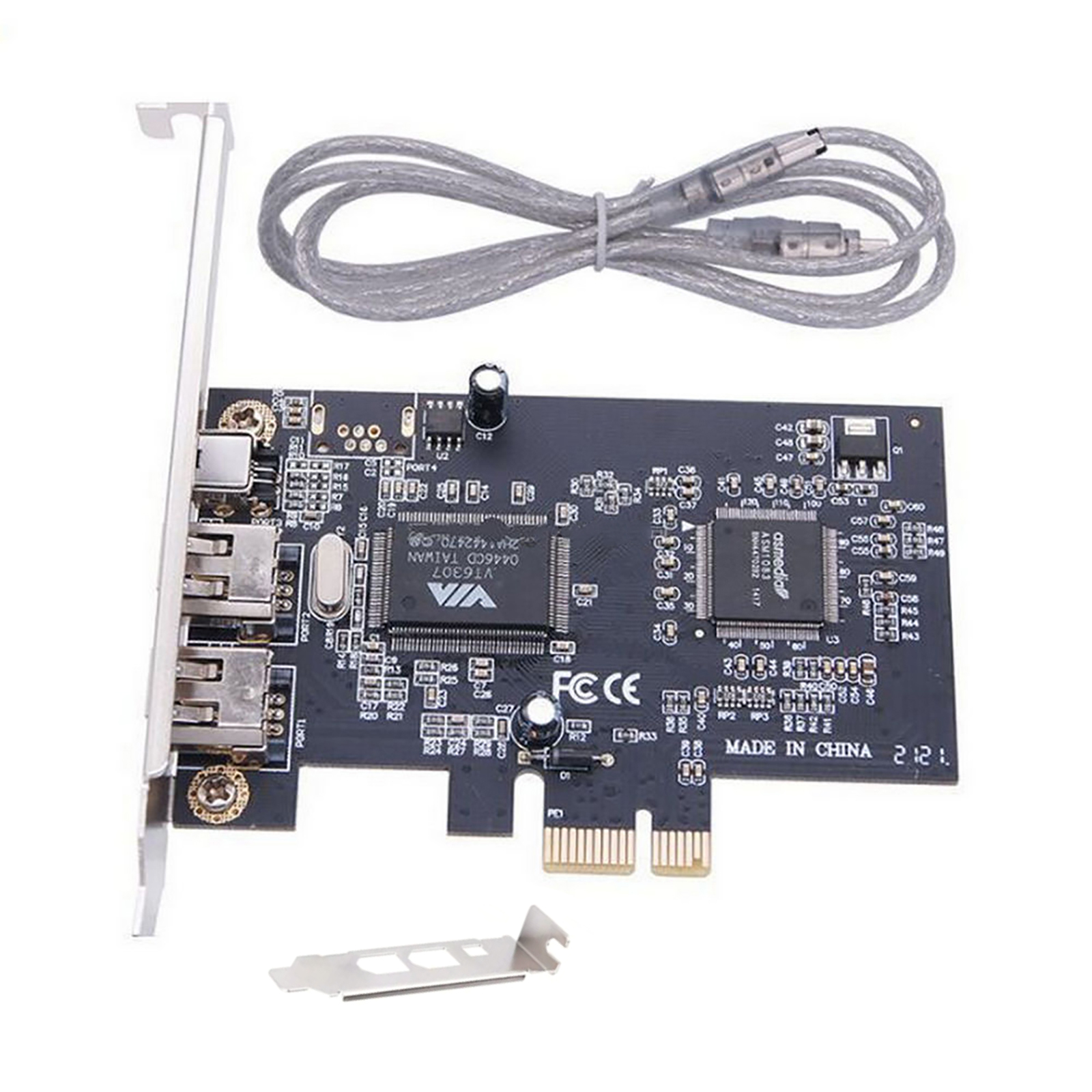 New 3 Ports PCI Express 1X to External IEEE 1394 Firewire