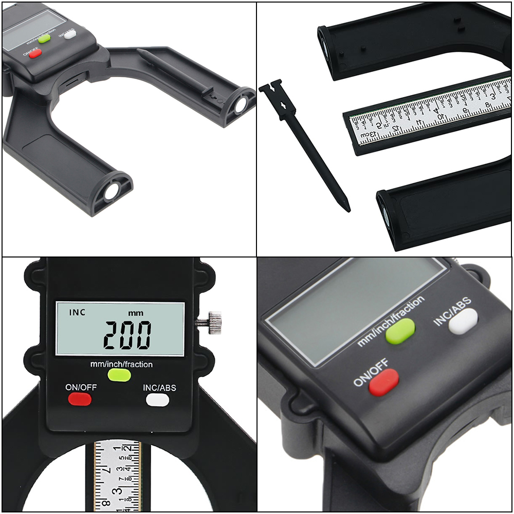 Digital Height Depth Gauge Gage Metric SAE Measuring Router Table Saw