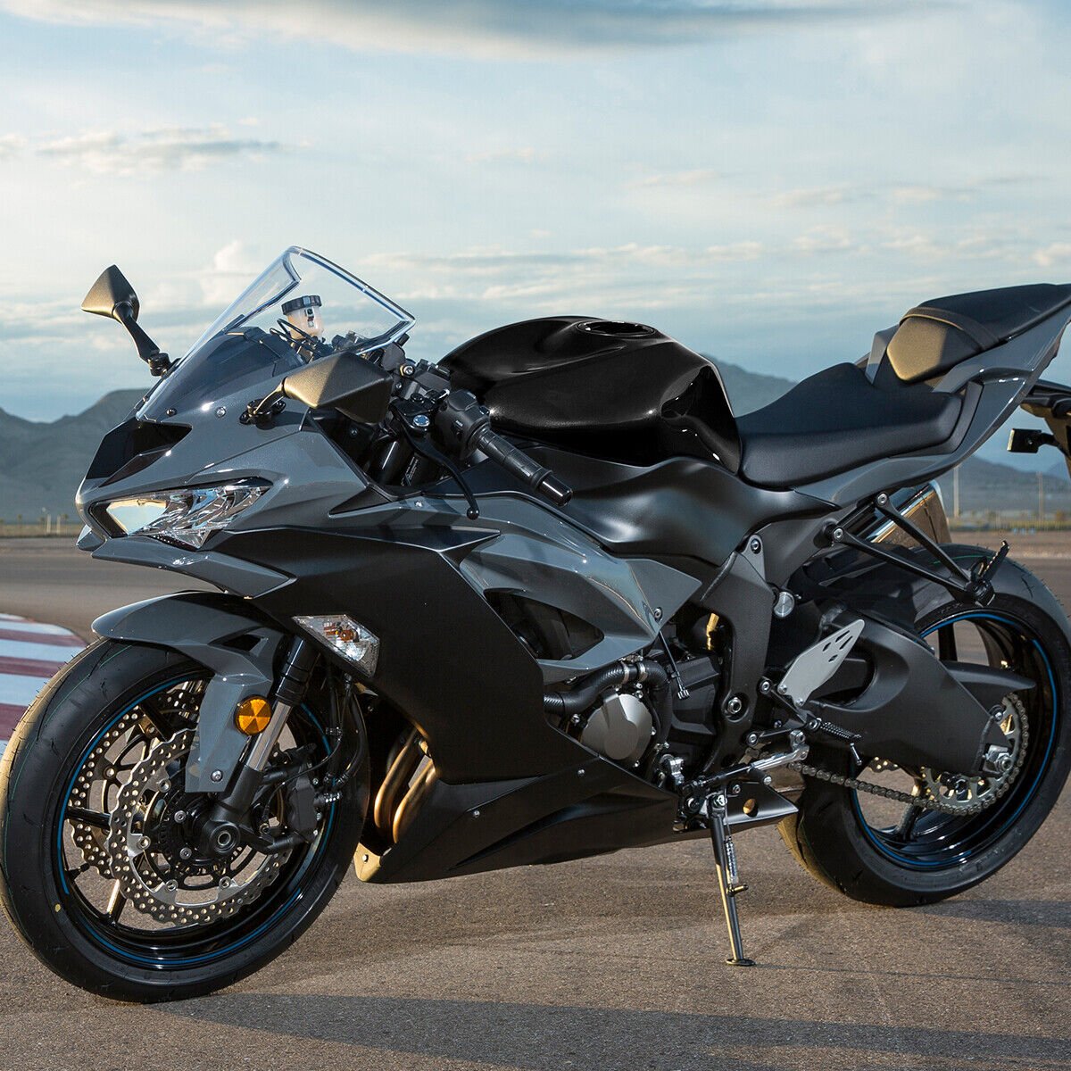 黒　180cm×30 KAWASAKI NINJA ZX-6R 636 Tacho Uhren Kombiinstrument