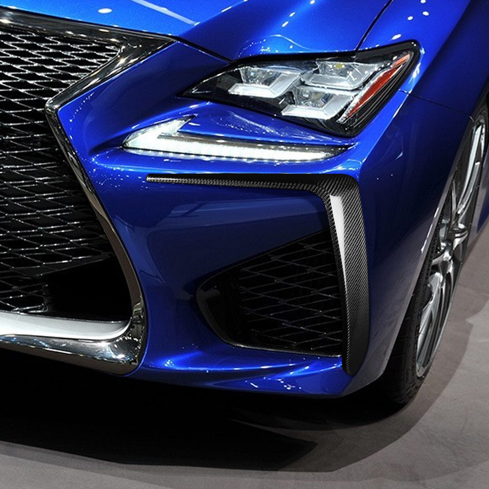 For 15-18 Lexus Rc F Carbon Fiber Front Bumper Garnish Air Vent