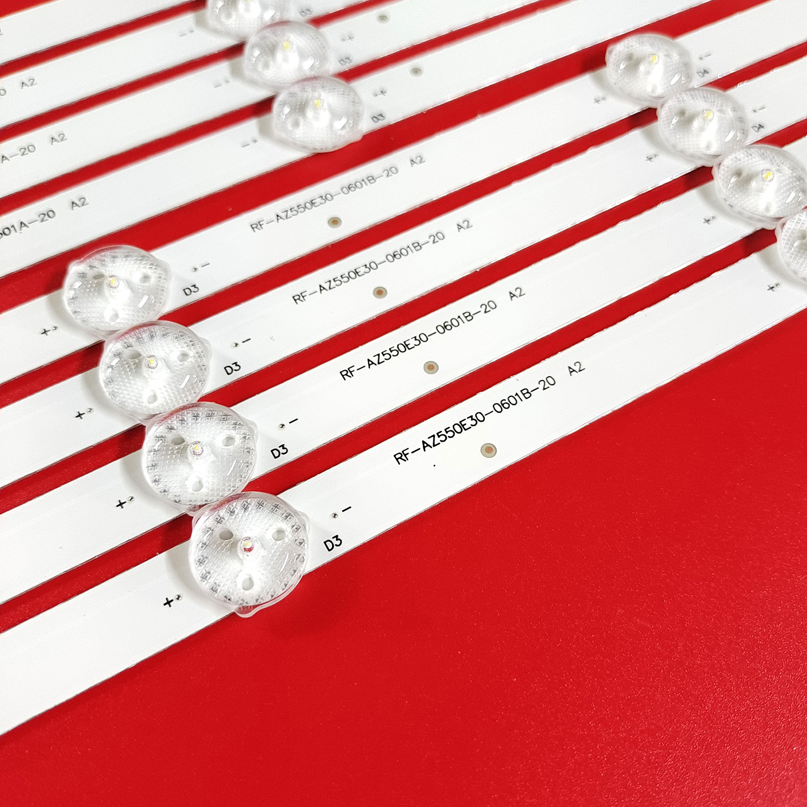 8pcs/set LED Strips For PTV55U21 RF-AZ550E30-0501A-12 RF