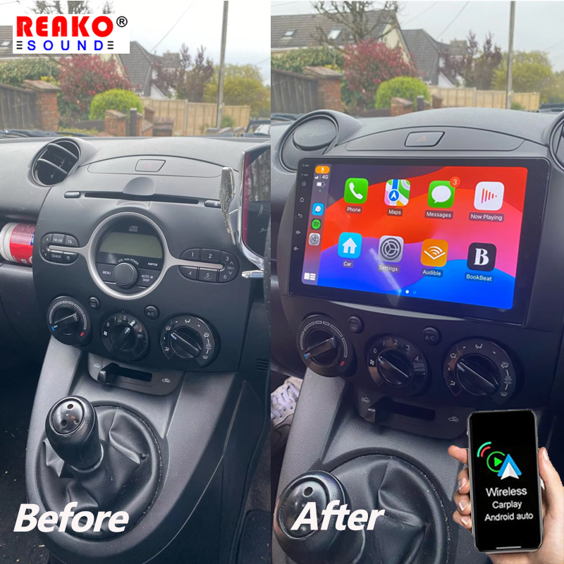 2G 64G Android 13 Car Stereo For Ford Escape 2007-2012 & Mazda Tribute 2007-2012 | Wireless CarPlay & Android Auto,9" Touchscreen Radio With GPS/WiFi,Bluetooth,FM/RDS,SWC,Dual USB HD Backup Camera