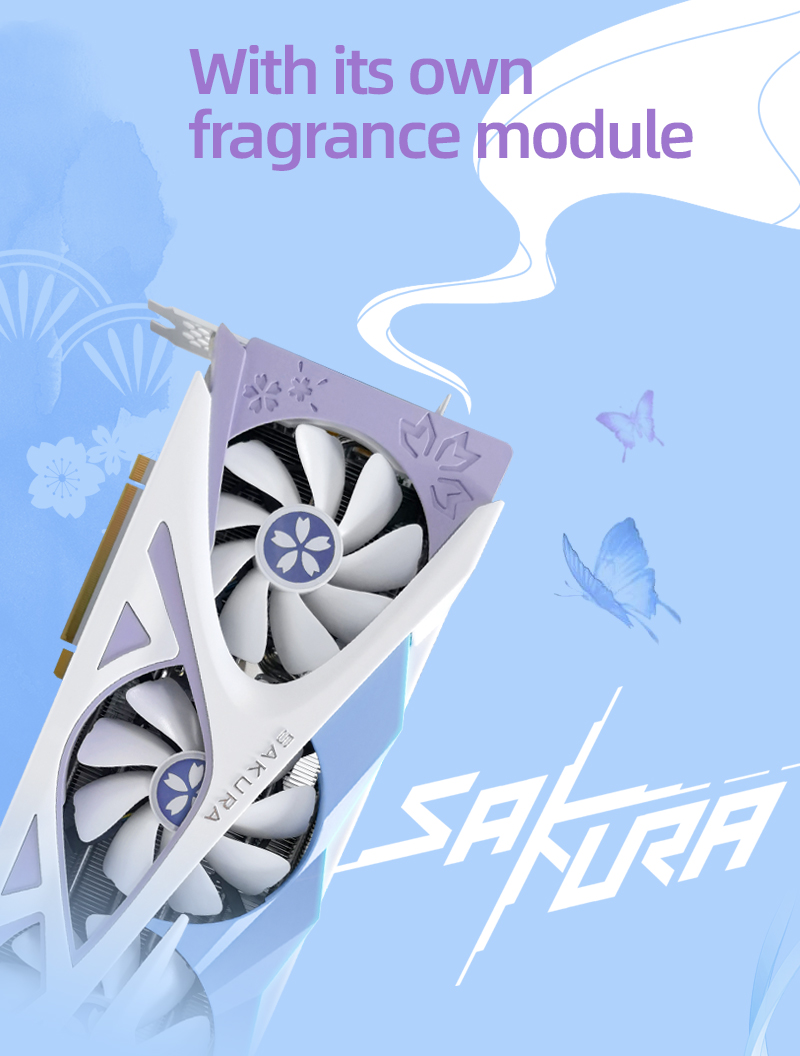 Yeston GeForce RTX 4070 Super Sakura 12GB GDDR6X Graphics