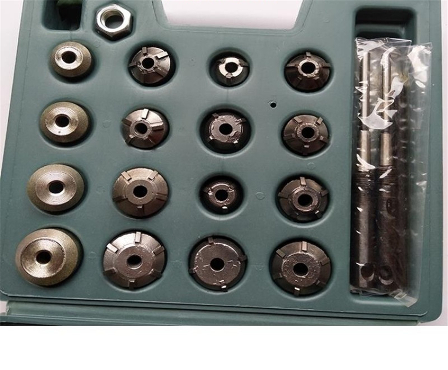 20 Pcs Valve Seat Reamer Repair Displacement Cutter Valve Tool Set Kit
