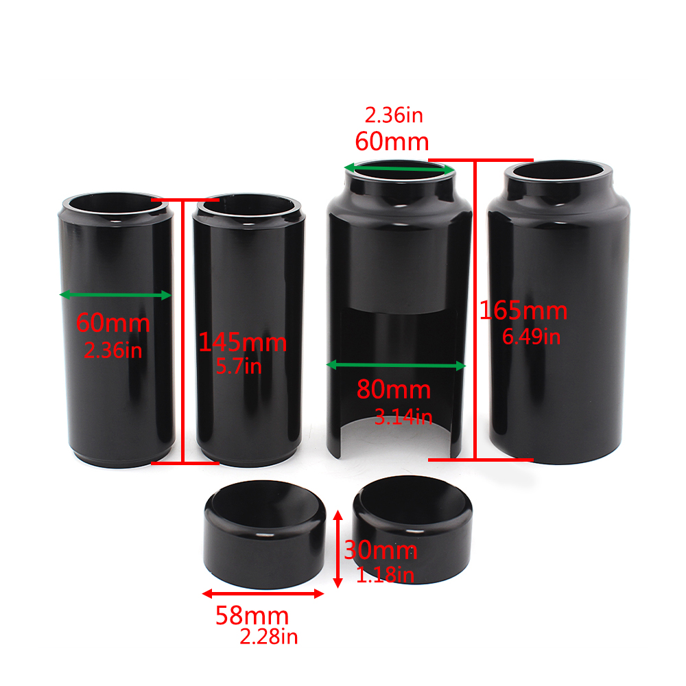 ハーレー　FOＲＫ　ＪＯＩＮＴ　COVERS Amazon.com: 49mm Fork Slider Boots Cover For Harley Bagger
