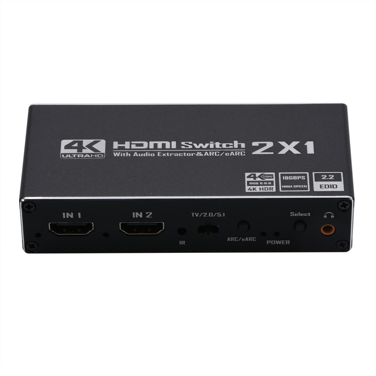 HDMI Audio Extractor Splitter 4K 2 In 1 Out HDMI ARC Audio