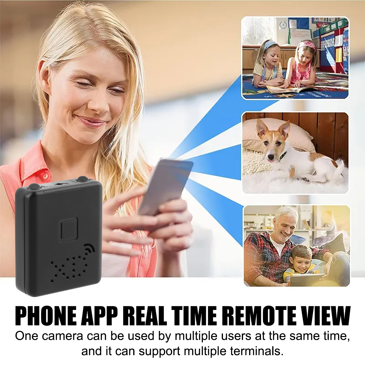 Smart Mini Wireless WiFi Camera Home Security 1080P HD Night Vision Motion  Cam**