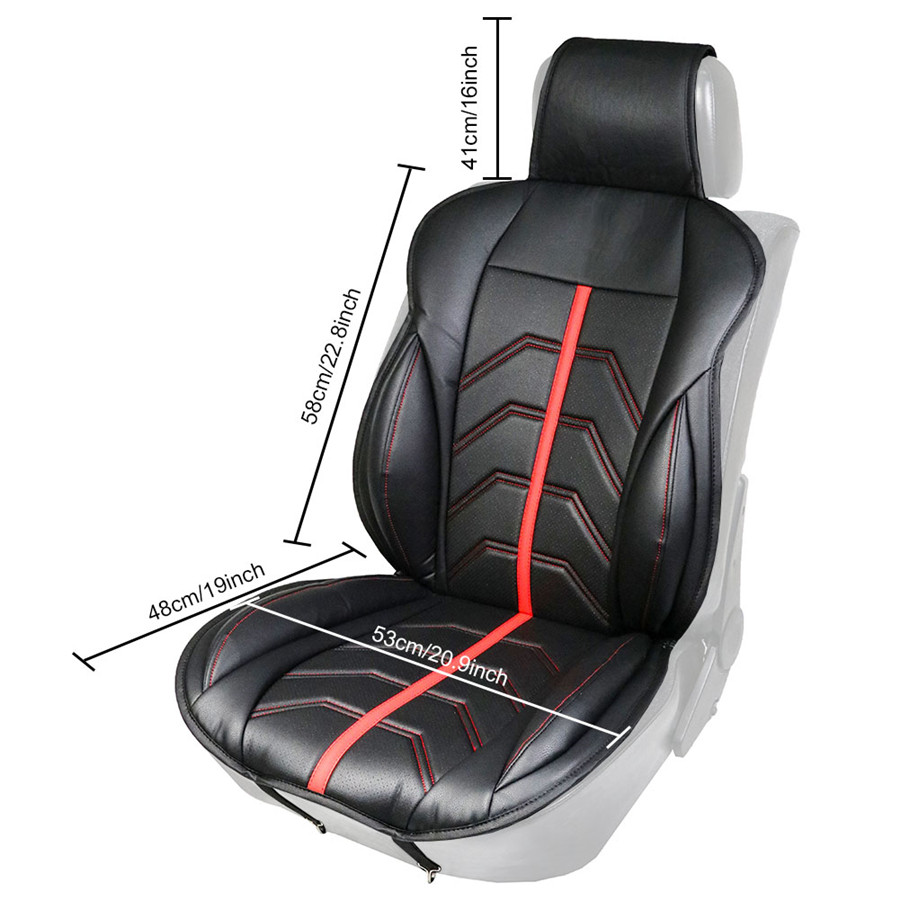 Single Piece PU Leather Driver Front Car Seat Cushion Super Deluxe
