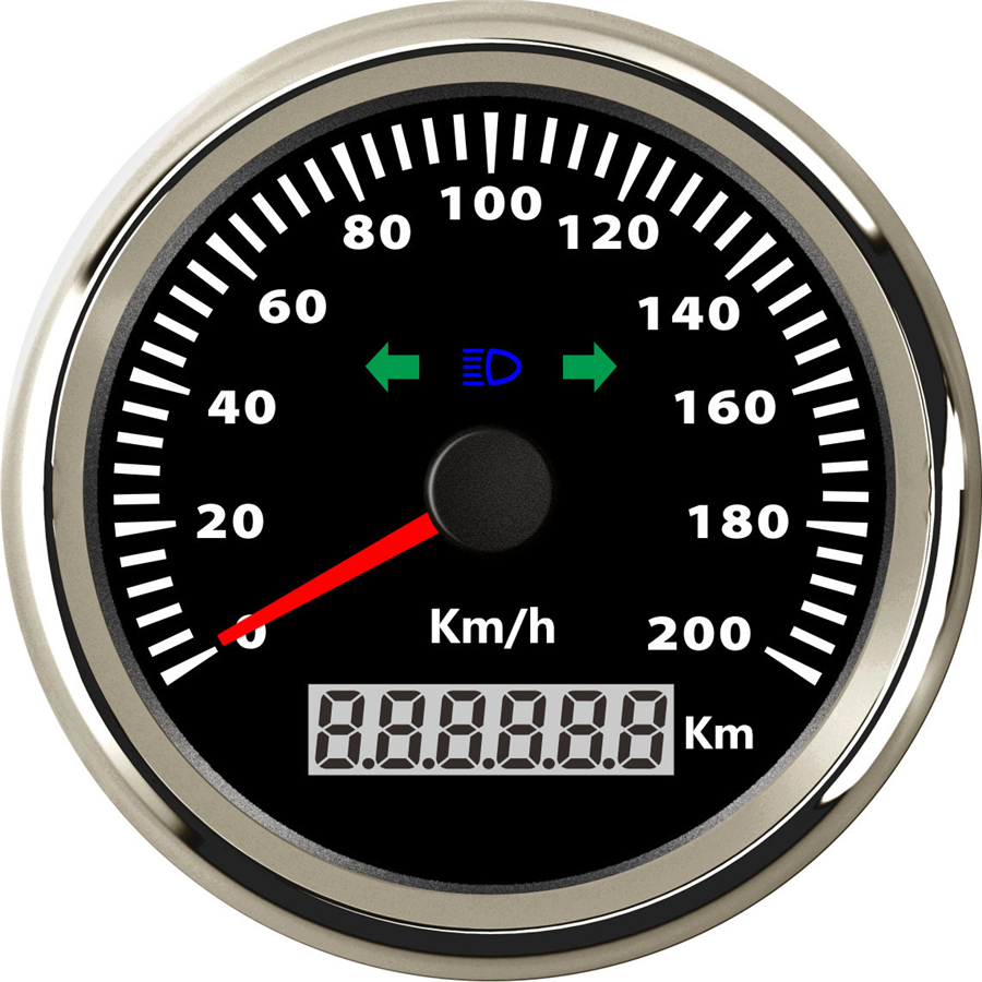85mm 3 38 Led Motorcycle Car Gps Speedometer Odometer 200kmh Kph