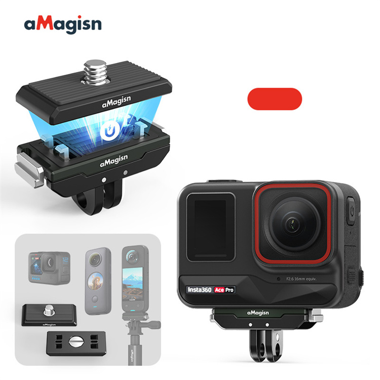 For Insta360 Ace/Ace Pro Magnetic Camera Quick Release+Top