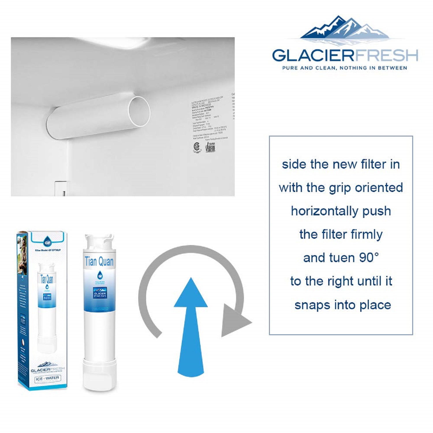 For Frigidaire EPTWFU01 FPBC2277RF PureSource Ultra II Water Filter