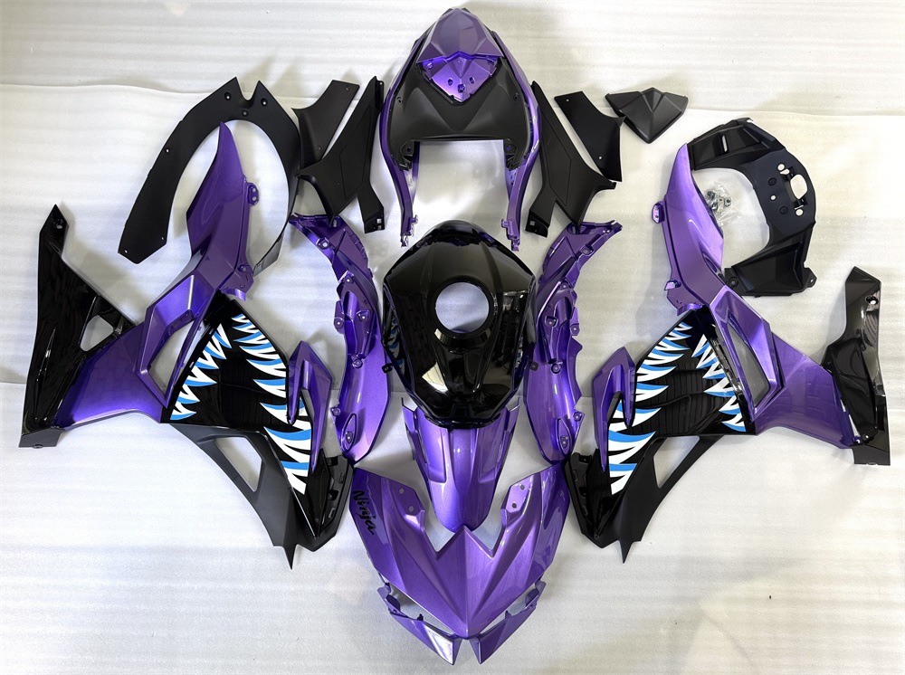 GL Injection Purple Shark Fairing Fit for Kawasaki 2024 2025 Ninja