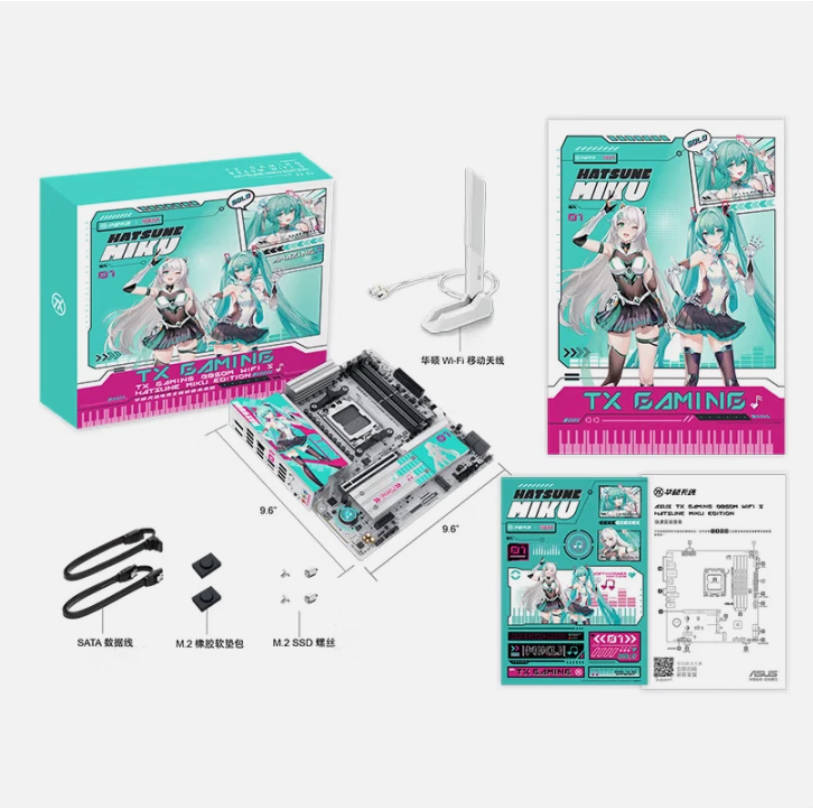 ASUS TX GAMING B850M WIFI S HATSUNE MIKU EDTION AM5 MIKU