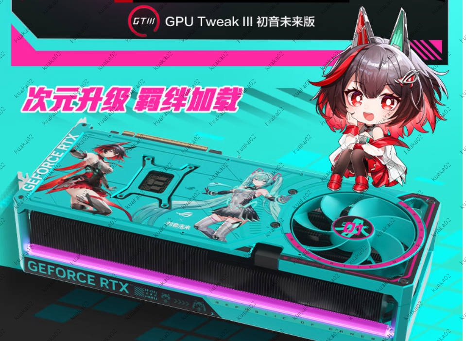 ROG RTX 5080 HATSUNE MIKU EDITION 初音ミク Amazon.com: ASUS ROG Astral GeForce RTX 5080 16GB GDDR7 OC Hatsune