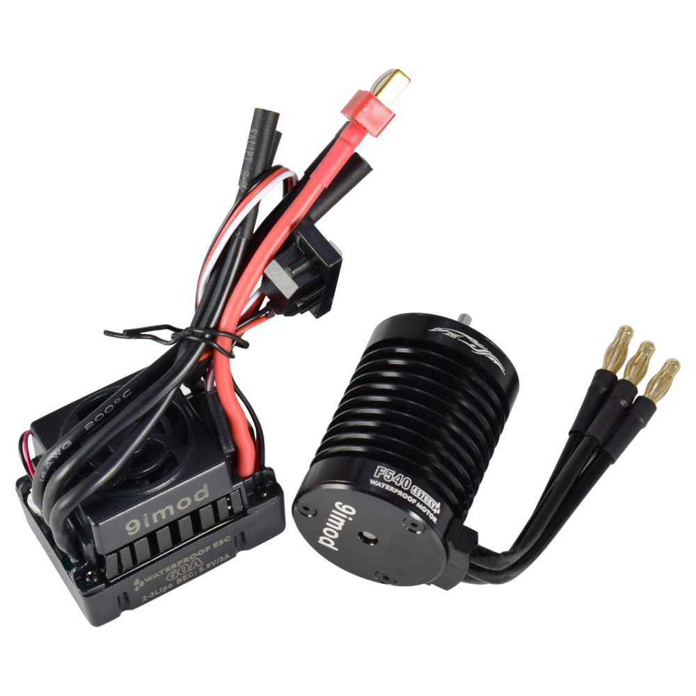 MOTORE BRUSHLESS IMPERMEABILE 4370KV 60A Brushless ESC Kit Combo per