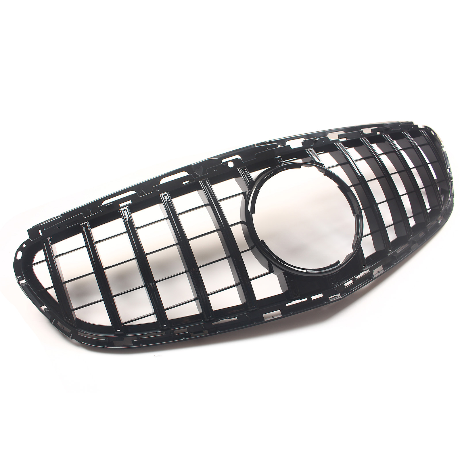 Black GT Style Front Grille For Mercedes-Benz W212 E300 E350 E400