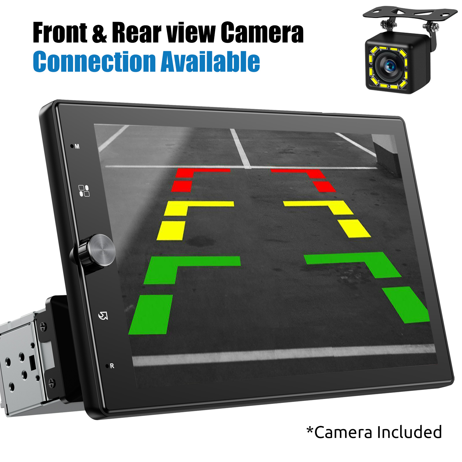 10.4'' Rotatable Wireless Apple/Android CarPlay 1 DIN Car Stereo