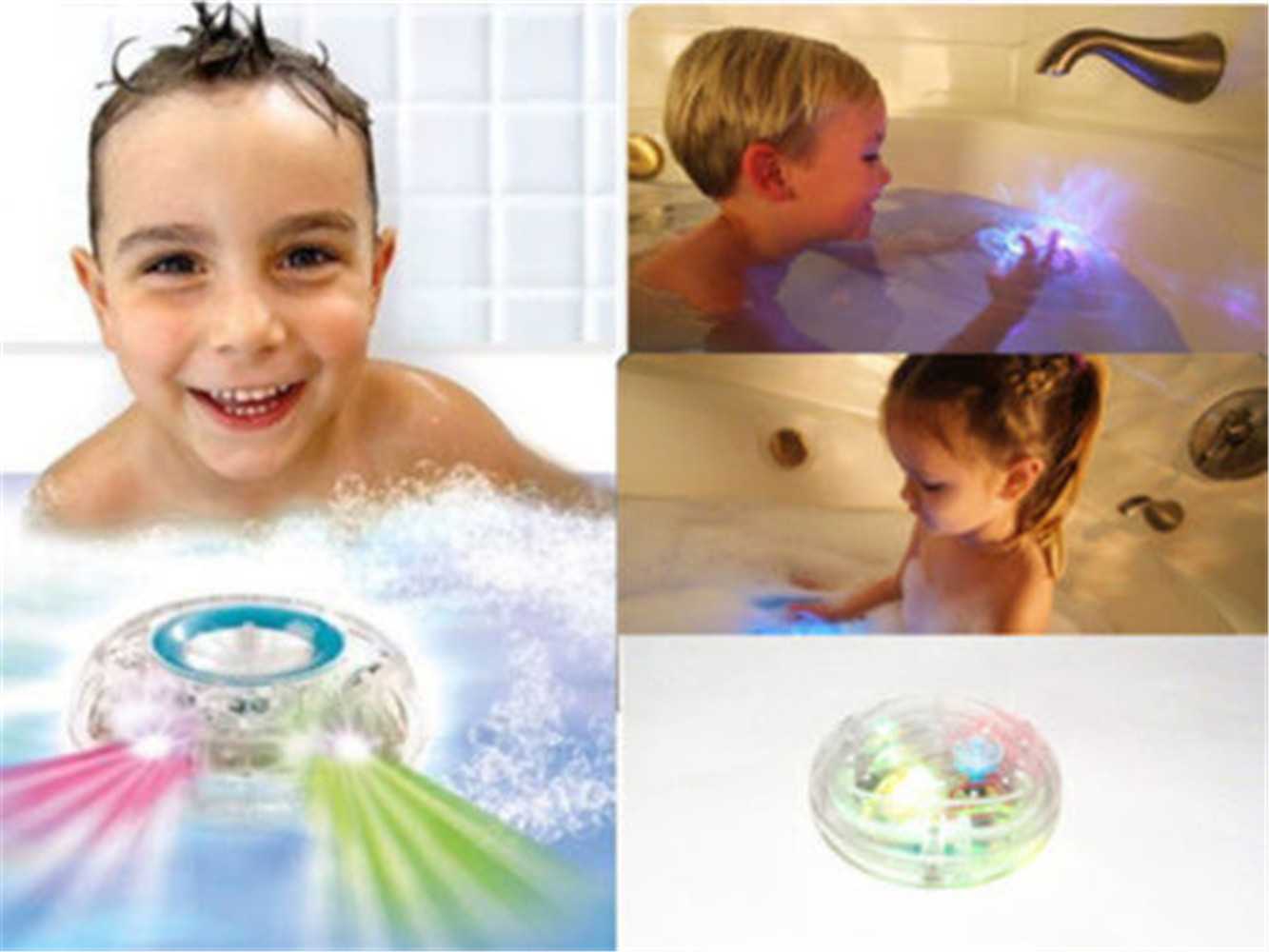 PARTY IN THE TUB TOY BATH WATER LED LIGHT KIDS WATERPROOF CHILDREN DISCO TOYS UK