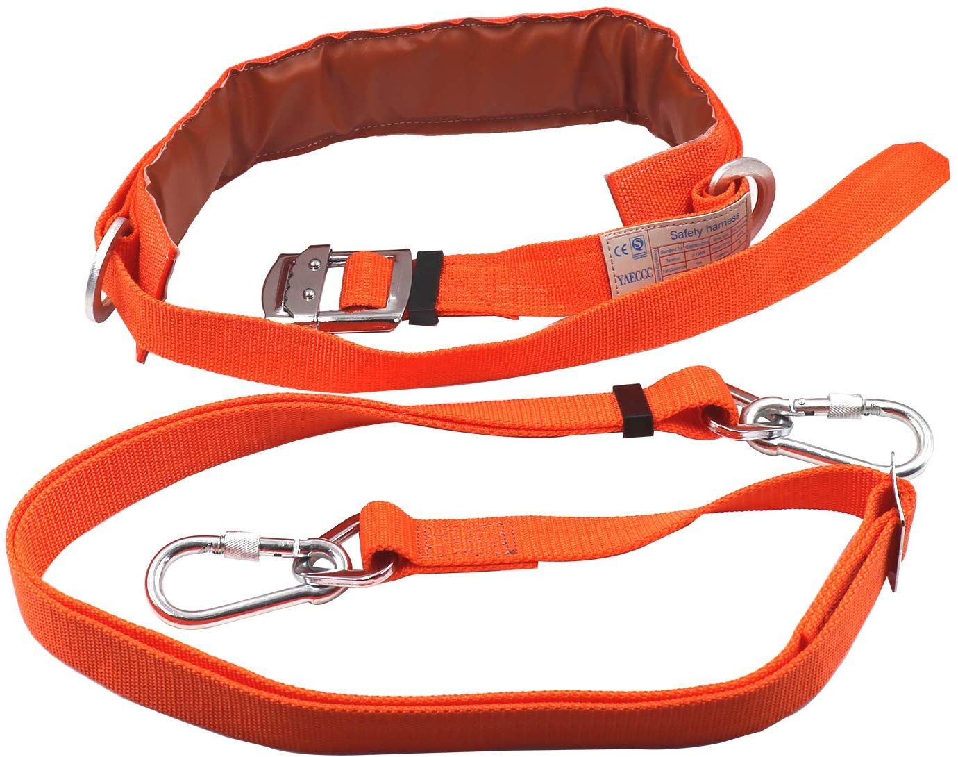 Safety Belt Adjustable Lanyard Harness Gear Protection Fall Arrest Us