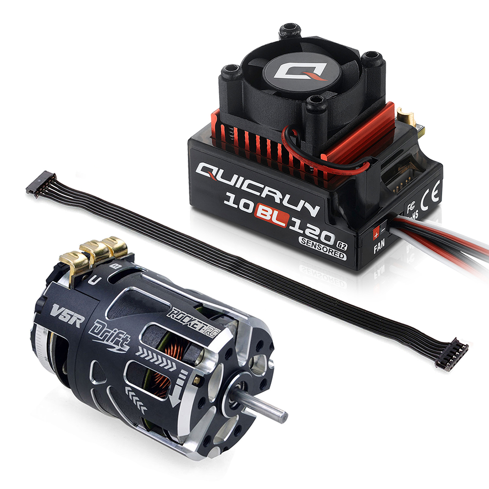 Hobbywing 120A ESC Rocket 540 Motor Sensored Brushless Combo