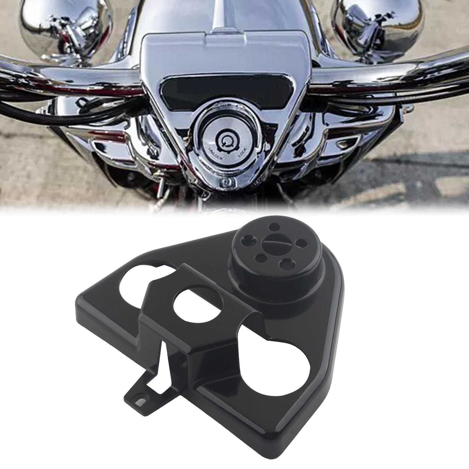 For Harley 03-13 Road King FLHR Classic Custom FLHRS Black